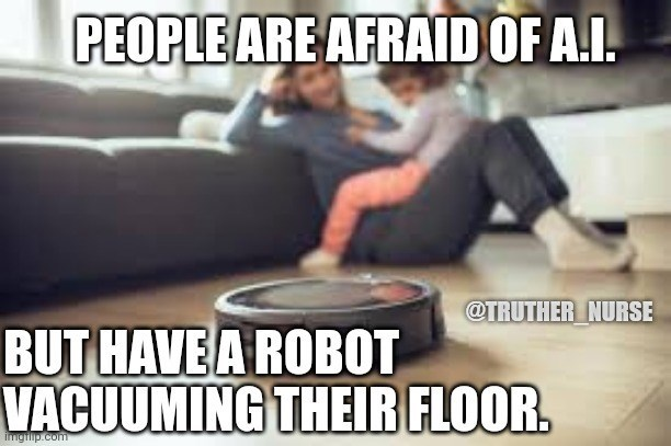 A robot vacuum cleaner on the floor

Description automatically generated